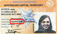 sample ACT licence