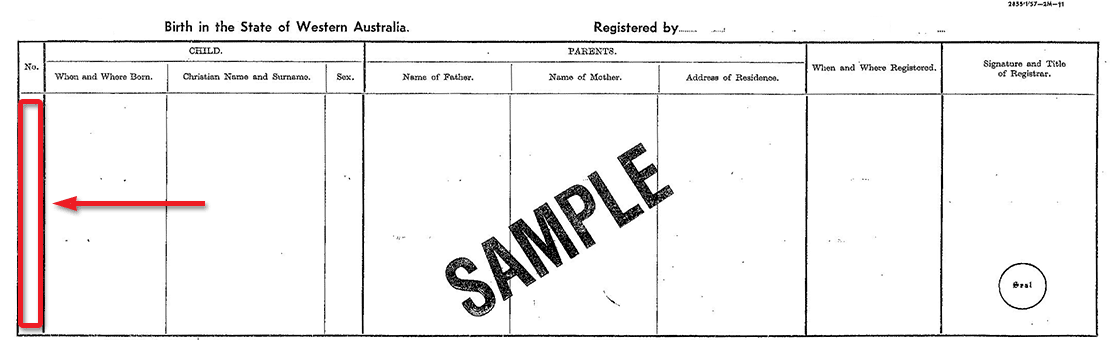 sample birth certificate