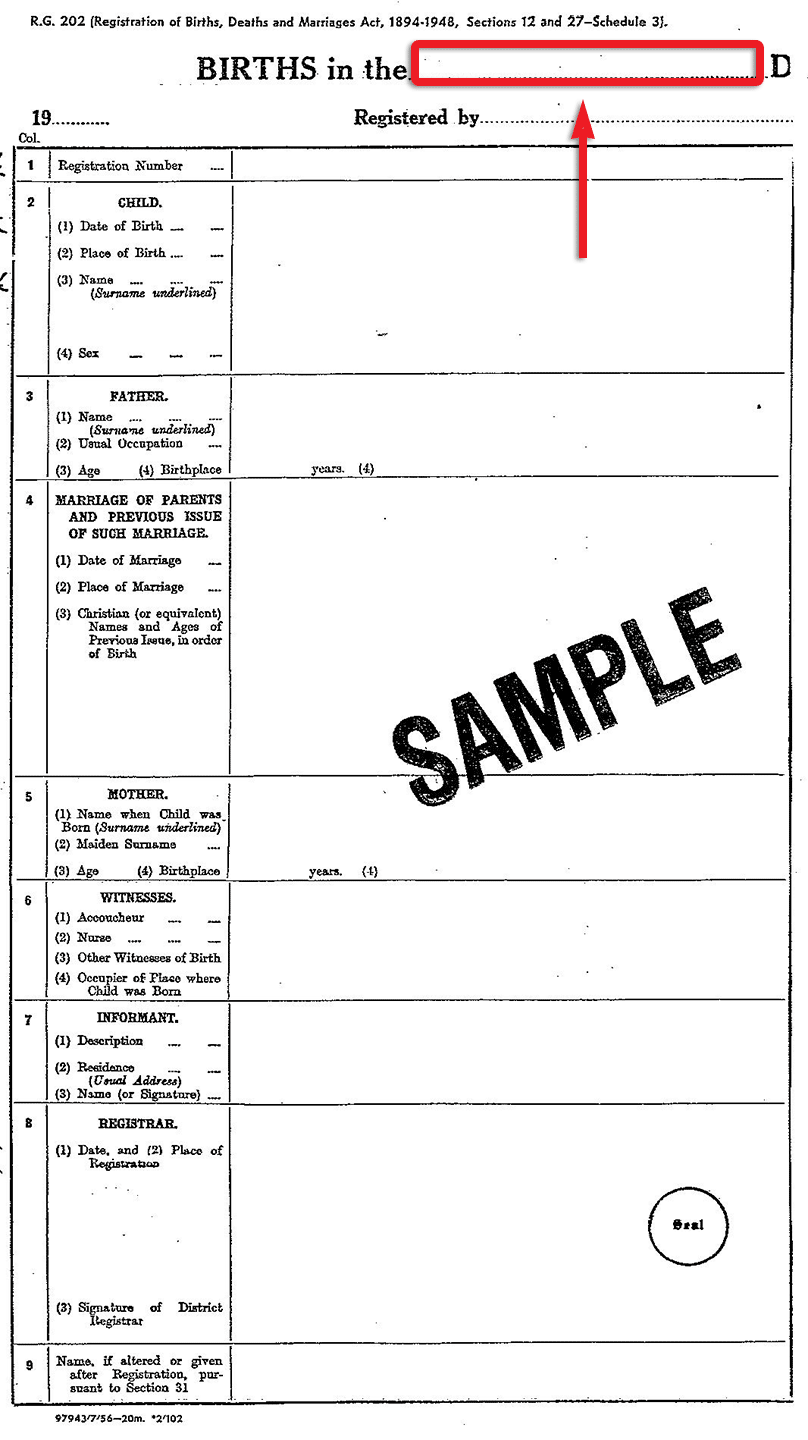 sample birth certificate