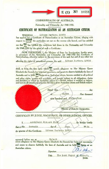 sample citizenship certificate
