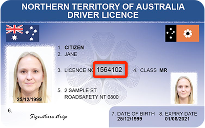 sample NT licence