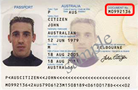 sample Australian passport